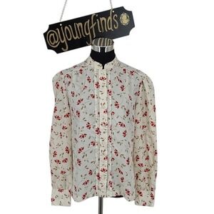 VTG College Town Button Down Blouse Women's sz.13/14‎